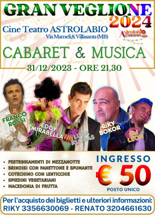 Il veglione di capodanno più divertente della brianza!!
